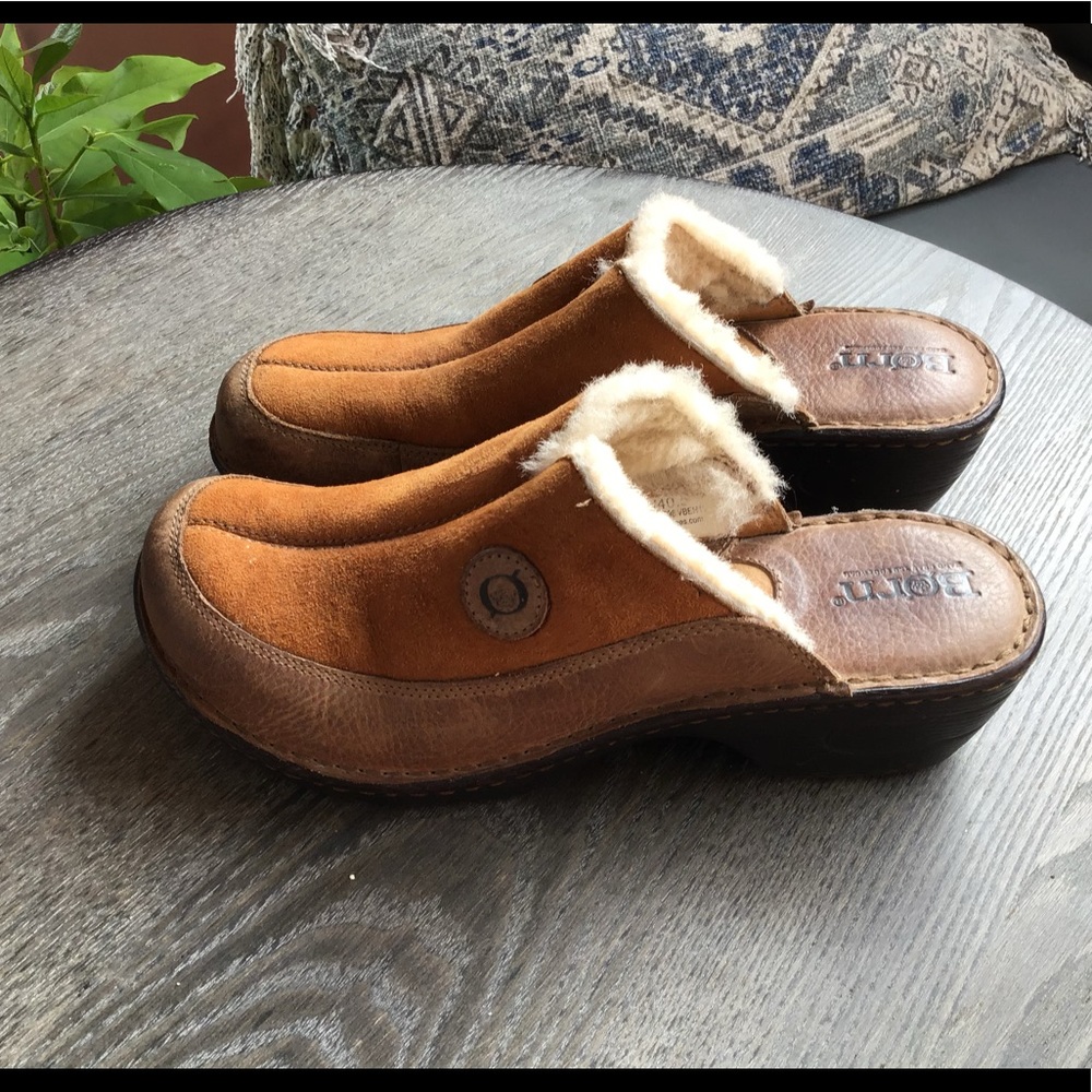 Born handcrafted footwear leather wool inside US9